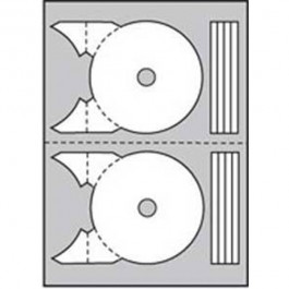 Etikety inkjet na CD/DVD 117,5 -17 mm