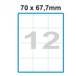 Etikety A4 Print 70x67,7mm (12)  SO070067