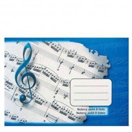 Zošit notový 8 listov