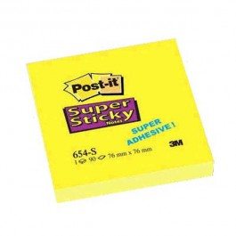 Bločky samolepiace Post-it SuperSticky 76x76 žlté  MM654S