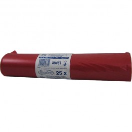 Vrecia na odpad 120l  70x110cm/25ks 40mic červené