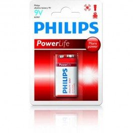 Batéria Philips PowerAlkaline 9V 6LR61  ph9VPL
