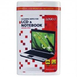 Čistiaca trhacie obrúsky, na LCD, notebooky, dóza, 50ks, LOGO
