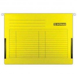 Závesný obal Donau s bočnicami žltý / 25ks  DO74211