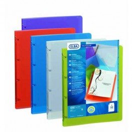 Zakladač Bantex A4, PP, 15mm,4kr., transparent, modrý