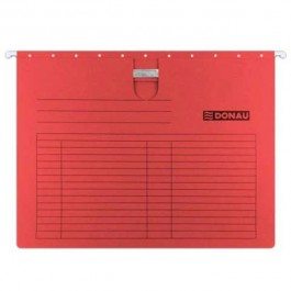Závesný obal DONAU s rýchloviazačom červený