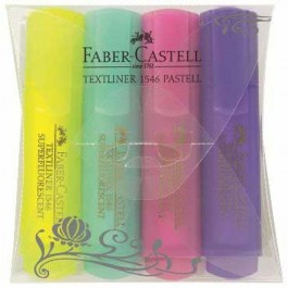 Zvýrazňovač Faber-Castel 1546/4  pastelové farby