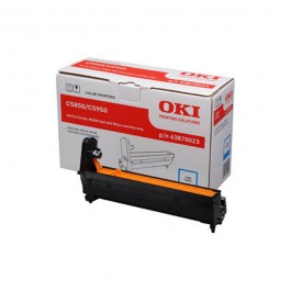 Valec OKI, 43870023, cyan, 20000s, OKI C5850, 5950, MC560, MC560n, MC56