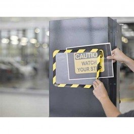 MAGNETO SECURITY FRAME lepiaci žlto/čierny - 2ks